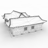 韩国古典房子-建筑-VR/AR模型-3D城