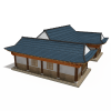 韩国古典房子-建筑-VR/AR模型-3D城
