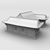 韩国古典房子-建筑-VR/AR模型-3D城
