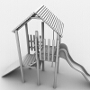 滑滑梯-建筑-基础设施-VR/AR模型-3D城