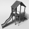 滑滑梯-建筑-基础设施-VR/AR模型-3D城