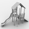 滑滑梯-建筑-基础设施-VR/AR模型-3D城