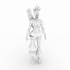 蛮族女将-角色人体-角色-VR/AR模型-3D城