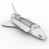 航天飞机轨道器-科技-航天卫星-VR/AR模型-3D城