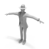 迈克杰克逊-角色人体-角色-VR/AR模型-3D城