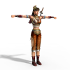 护将女剑-角色人体-角色-VR/AR模型-3D城