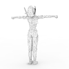 护将女剑-角色人体-角色-VR/AR模型-3D城
