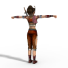 护将女剑-角色人体-角色-VR/AR模型-3D城