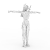 护将女剑-角色人体-角色-VR/AR模型-3D城