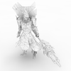 神话OL角色-角色人体-角色-VR/AR模型-3D城