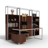 书柜书桌组合-家居-柜子-VR/AR模型-3D城