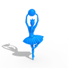 芭蕾舞女孩-艺术-3D打印模型-3D城