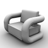 扶手椅-家居-沙发-VR/AR模型-3D城