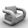 扶手椅-家居-沙发-VR/AR模型-3D城