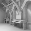 秘密研究室-建筑-科幻-VR/AR模型-3D城