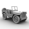 willys jeep-汽车-军事汽车-VR/AR模型-3D城
