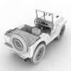 willys jeep-汽车-军事汽车-VR/AR模型-3D城