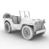 willys jeep-汽车-军事汽车-VR/AR模型-3D城