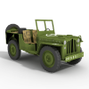 willys jeep-汽车-军事汽车-VR/AR模型-3D城