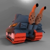 卡通坦克-军事-VR/AR模型-3D城
