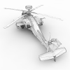 UH-64D战斗直升机-飞机-直升机-VR/AR模型-3D城