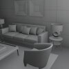 室内客厅模型-建筑-客厅-VR/AR模型-3D城