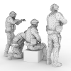 士兵-角色人体-男人-VR/AR模型-3D城