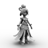 口袋西游女神仙-角色人体-角色-VR/AR模型-3D城
