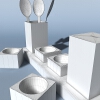 搁物架-家居-厨具-VR/AR模型-3D城
