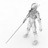 女人士兵-角色人体-角色-VR/AR模型-3D城