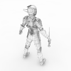 女人士兵-角色人体-角色-VR/AR模型-3D城