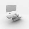 现代浴室 置物架-建筑-卫浴-VR/AR模型-3D城