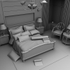 室内装潢-建筑-卧室-VR/AR模型-3D城