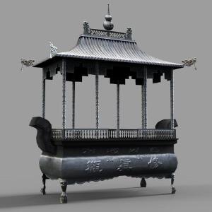 古建筑香炉