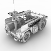 带导弹发射器的美国吉普-VR/AR模型-3D城