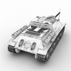 SU-85 坦克歼击车-汽车-军事汽车-VR/AR模型-3D城