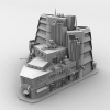 sci-fi scenery building-建筑-办公-VR/AR模型-3D城