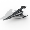 飞船b-飞机-飞行器-VR/AR模型-3D城