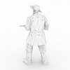 部队军人-角色人体-男人-VR/AR模型-3D城