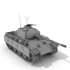 豹式坦克-汽车-军事汽车-VR/AR模型-3D城