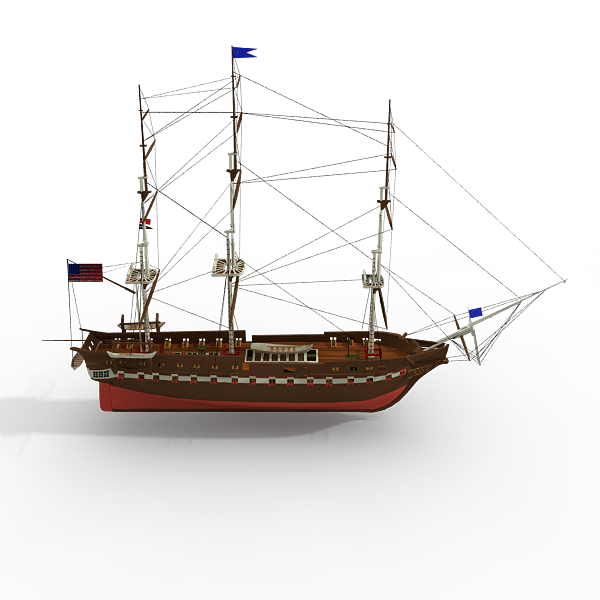 3dcity 专业的vr模型下载与分享平台古代帆船 船舶 客船 Vr Ar模型 3d城