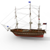 古代帆船-船舶-客船-VR/AR模型-3D城