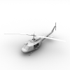 UH-1H战斗直升机-飞机-直升机-VR/AR模型-3D城