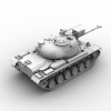 M48坦克-汽车-军事汽车-VR/AR模型-3D城