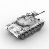 M48坦克-汽车-军事汽车-VR/AR模型-3D城