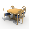 木质家具-家居-桌椅-VR/AR模型-3D城