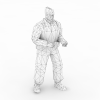 部队军人-角色人体-男人-VR/AR模型-3D城