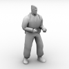 部队军人-角色人体-男人-VR/AR模型-3D城