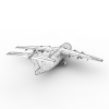 14492 飞机-飞机-客机-VR/AR模型-3D城