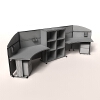 办公桌组合-文体生活-办公用品-VR/AR模型-3D城